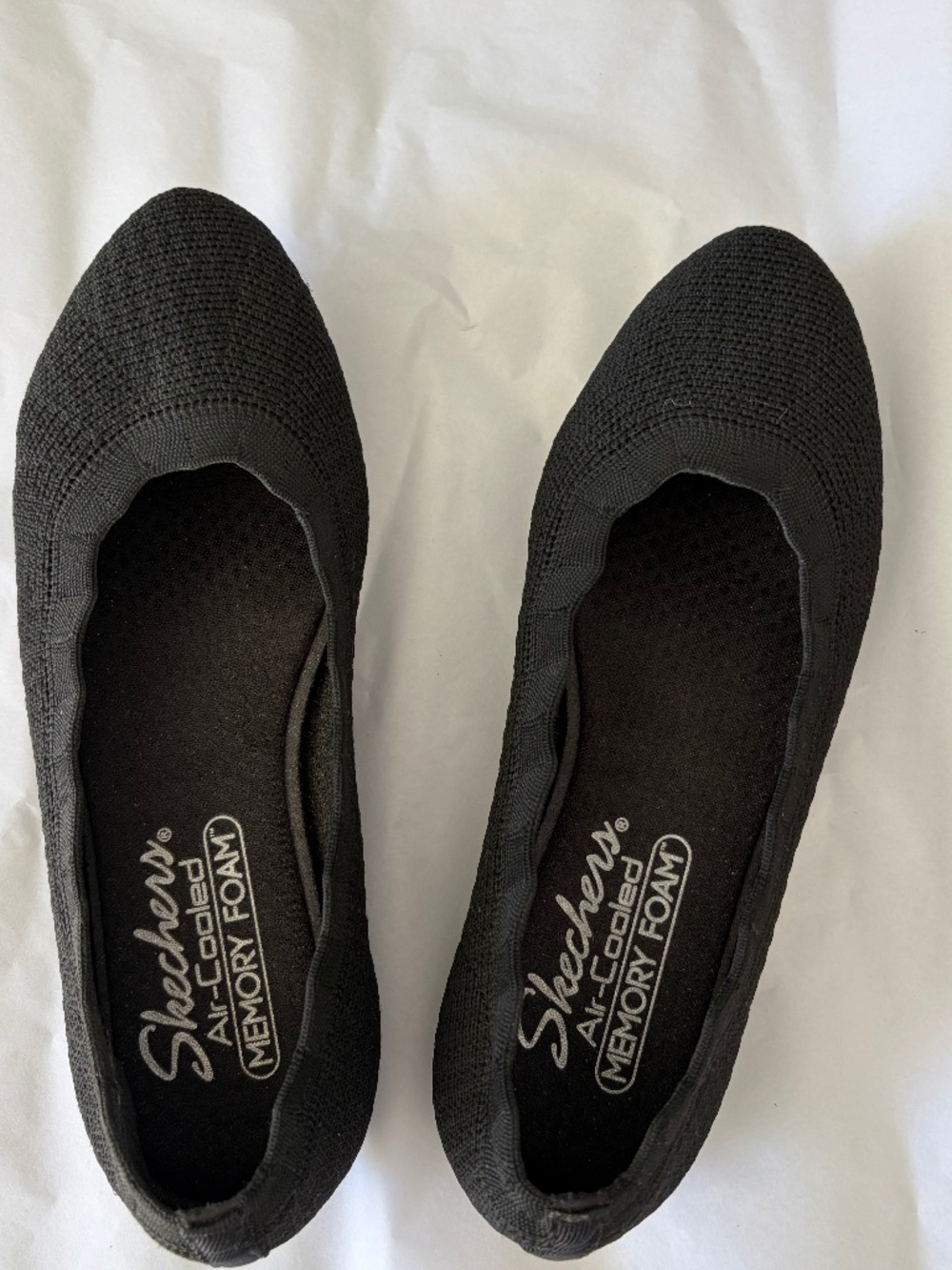 REDUCED!! SKECHERS BLACK Ballet Flats NWOT Size 5